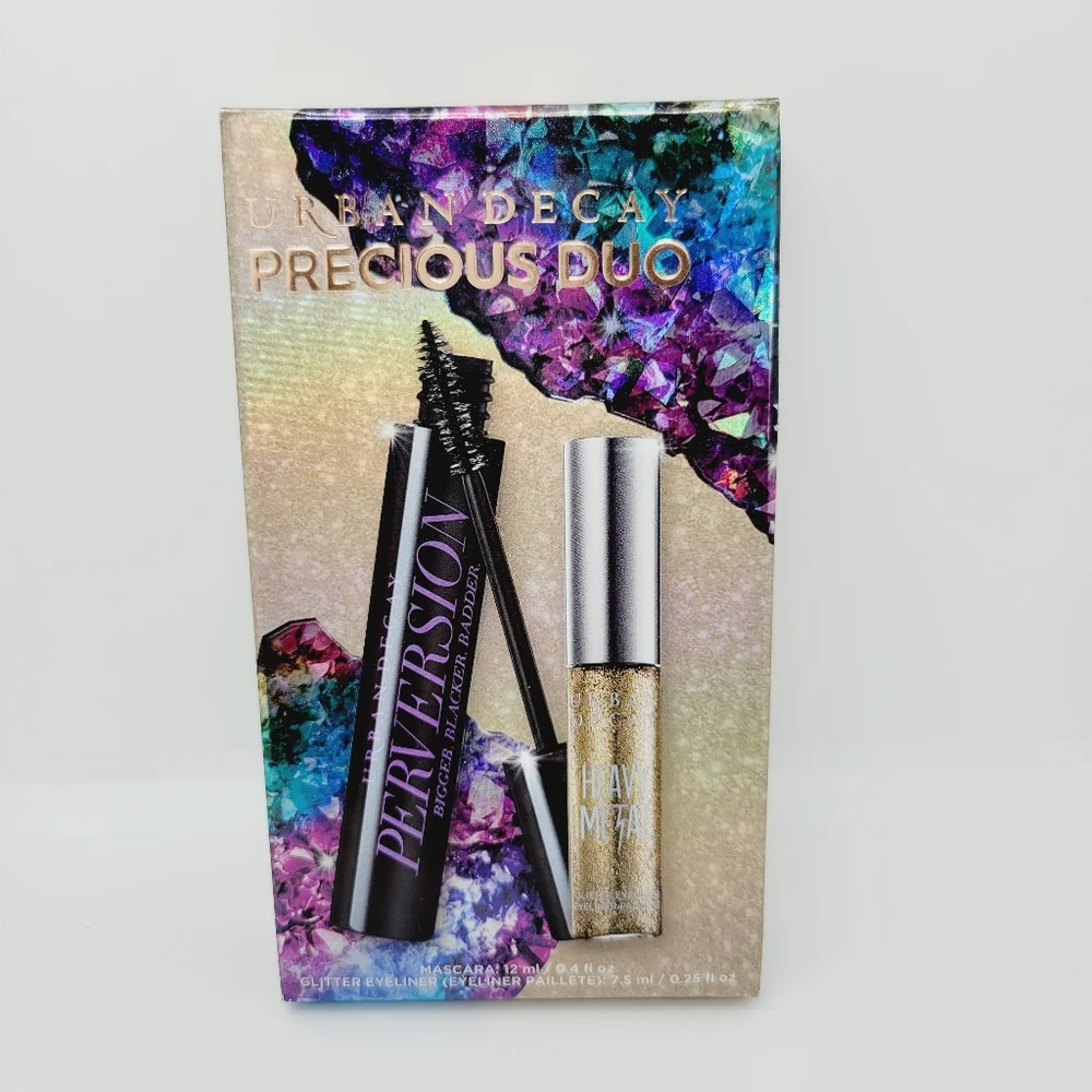 Urban Decay Precious Duo Set Black Mascara & Glitter Eyeliner Brand New in Box